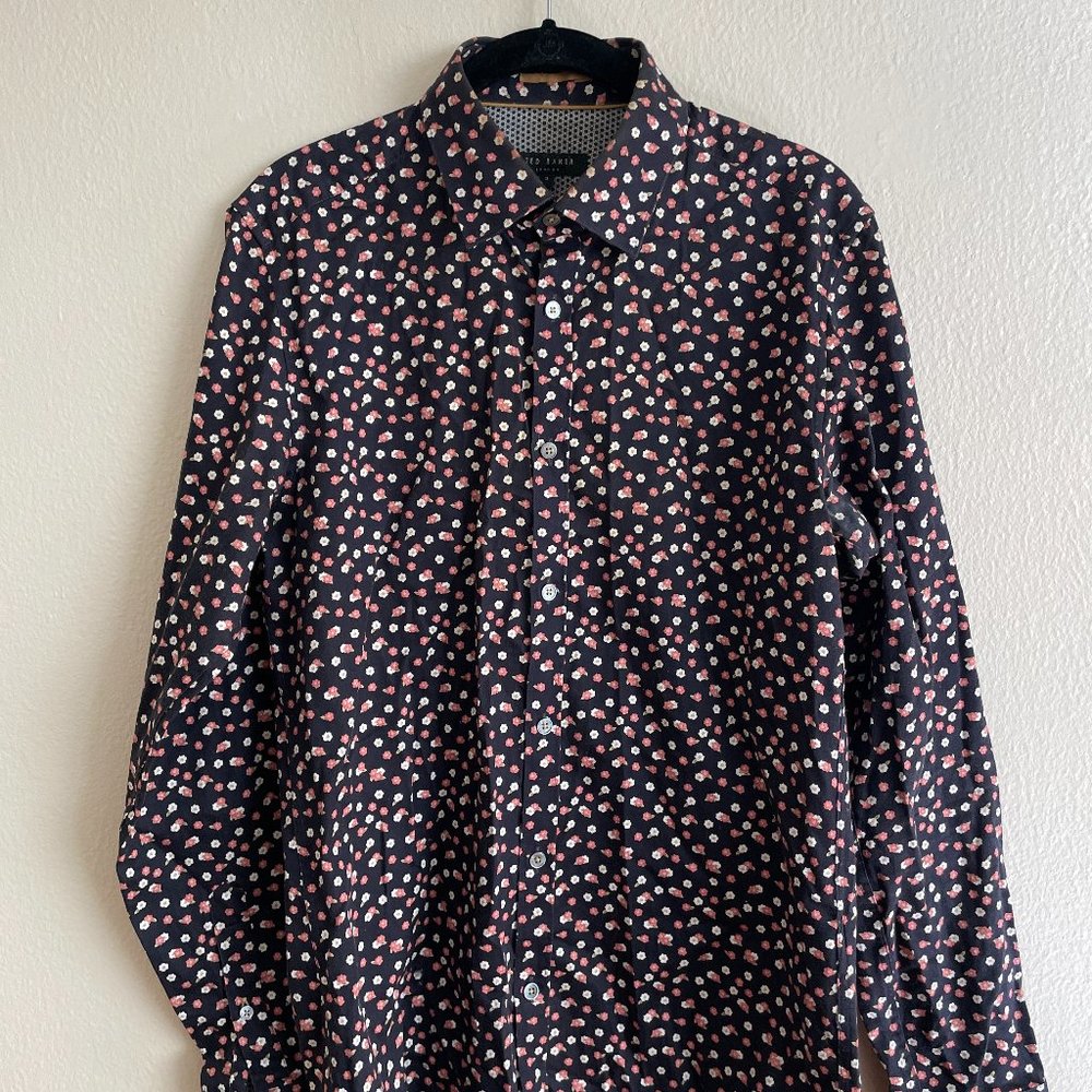 Ted Baker Floral Formal Dress shirt - Size 3 (small to medium)